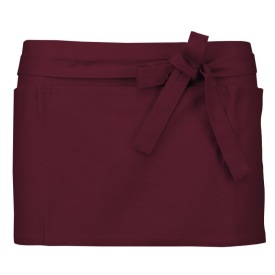 Voorbindschort COTTON SHORT APRON K886 Kleur WINE