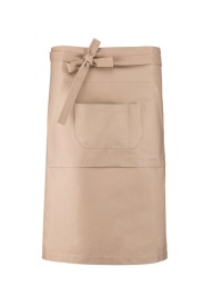 Voorbindschort Cotton long apron K887 Kleur BEIGE