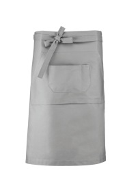 Voorbindschort Cotton long apron K887 Kleur LIGHT GREY