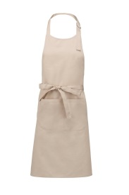 Voorbindschort Polyester cotton apron with pocket K890 Kleur ANGORA