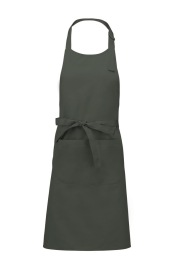 Voorbindschort Polyester cotton apron with pocket K890 Kleur OLIVE GREEN