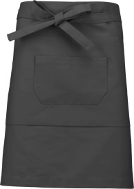 Polykatoen halflang schort Kleur DARK GREY