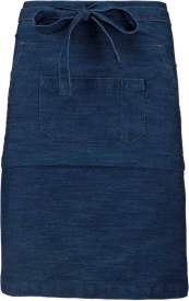 Polykatoen halflang schort Kleur DENIM