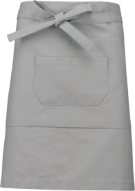 Polykatoen halflang schort Kleur LIGHT GREY