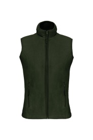 Bodywarmer Melodie > microfleece gilet K906 Kleur FOREST GREEN