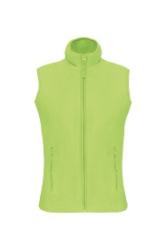 Bodywarmer Melodie > microfleece gilet K906 Kleur LIME
