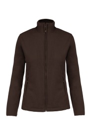 Maureen > full zip microfleece jacket K907 Kleur CHOCOLATE