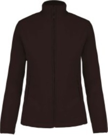 Maureen > full zip microfleece jacket K907 Kleur DARK CHOCOLATE