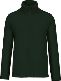Enzo &gt; Zip neck fleece trui K912 Kleur FOREST GREEN