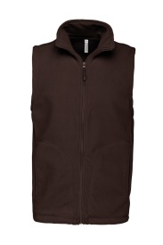 Bodywarmer Luca > microfleece gilet K913 Kleur CHOCOLATE