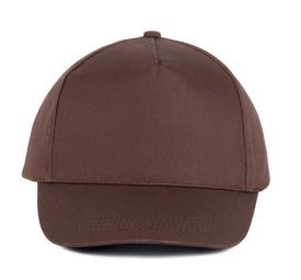 Cotton cap - 5 panels Kleur CHOCOLATE