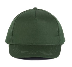 Cotton cap - 5 panels Kleur FOREST GREEN
