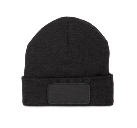 Muts met patch en Thinsulate-voering Kleur BLACK