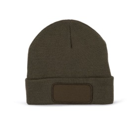 Muts met patch en Thinsulate-voering Kleur DARK KHAKI