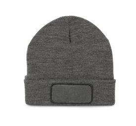 Muts met patch en Thinsulate-voering Kleur GREY HEATHER