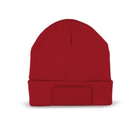 Muts met patch en Thinsulate-voering Kleur RED