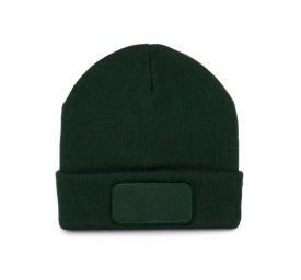 Muts met patch Kleur FOREST GREEN