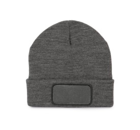 Muts met patch Kleur GREY HEATHER