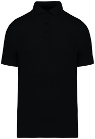 Herenpolo in wafeltricot  - 200 gr/m2 Kleur BLACK