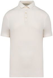 Herenpolo in wafeltricot  - 200 gr/m2 Kleur IVORY