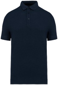Herenpolo in wafeltricot  - 200 gr/m2 Kleur NAVY BLUE