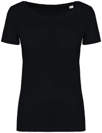 Dames T-shirt - 155 gr/m2 Kleur BLACK