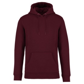 Uniseks sweater met capuchon - 350 gr/m2 Kleur DARK CHERRY