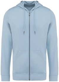 Heren sweater met capuchon en rits - 260 gr/m2 Kleur AQUAMARINE