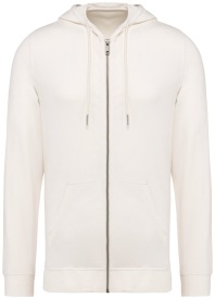 Heren sweater met capuchon en rits - 260 gr/m2 Kleur IVORY