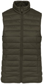 Lichte, gerecycleerde dames bodywarmer Kleur KHAKI