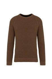 Grofgebreide herentrui Kleur TOFFEE