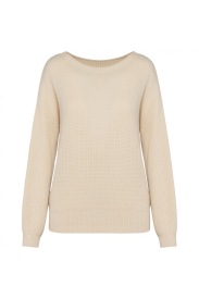 Ecologische damestrui in merinoswol Kleur IVORY