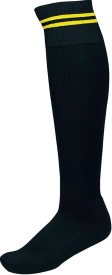 Sportsokken Met Contraststrepen PA015 Kleur BLACK/YELLOW:#000000