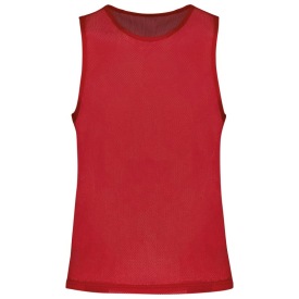 multi-sports light mesh bib PA043 Kleur RED