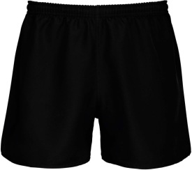 Rugbyshorts Unisex PA136 Kleur BLACK:#000000