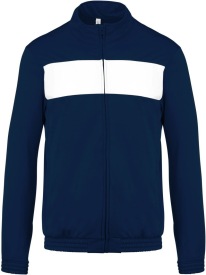 Trainingsjas volwassene PA347 Kleur SPORTY NAVY/WHITE:#