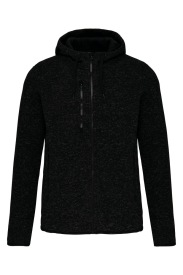 Heather hooded jacket Kleur DARK GREY MELANGE