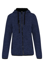 Heather hooded jacket PA366 Kleur NAVY MELANGE