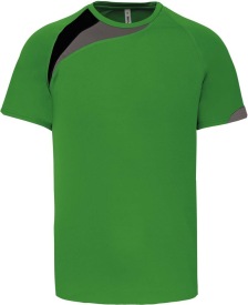 Sportshirt PA436 Kleur GREEN/BLACK/STORMGREY:#