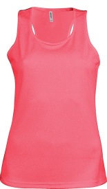 Damessporttop PA442 Kleur FLUORESCENT PINK:#FF26FF