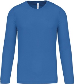 Herensportshirt Lange Mouwen PA443 Kleur AQUA BLUE:#00A0DF