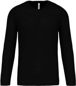 Herensportshirt Lange Mouwen PA443 Kleur BLACK:#000000