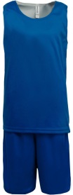 Omkeerbare basketbalset voor kinderen PA449 Kleur SPORTY ROYAL BLUE/WHITE:#