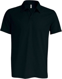 Herensportpolo PA482 Kleur BLACK:#000000