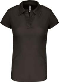 Damessportpolo PA483 Kleur BLACK:#000000