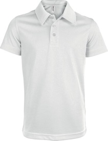 Kindersportpolo PA484 Kleur WHITE:#F5F4F8