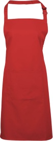 Voorbindschort Colours Bib Apron With Pocket Kleur RED