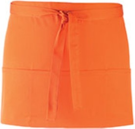 Voorbindschort Colours 3 Pocket Waist Apron Kleur ORANGE