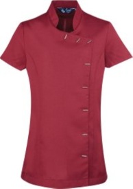 Orchid Buttoned Tunic Kleur BURGUNDY