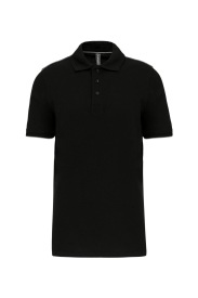 Men's short-sleeved contrasting DayToDay polo shir Kleur SILVER